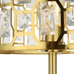 63" Cleo Glam Gold Metal And Faceted Crystal Drum Shade Floor Lamp - River Of Goods -Adesso Store GUEST a6c2bebb 1291 4f28 ac08 2341d8f0517b