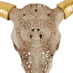 Polystone Cow Carved Skull Wall Decor - Olivia & May -Adesso Store GUEST a8b9b621 f6b7 4ffc a6d5 bdde1a327e17
