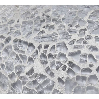 Mosaic Tiled Glass Genie Table Lamp With Fabric Shade Gray - Simple Designs 6 Mosaic Tiled Glass Genie Table Lamp With Fabric Shade Gray - Simple Designs - Image 6