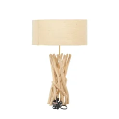 Rustic Wood Table Lamp Beige - Olivia & May 11 Rustic Wood Table Lamp Beige - Olivia & May -Adesso Store GUEST aba338a3 1210 4bea aba8 2cd0083140a2