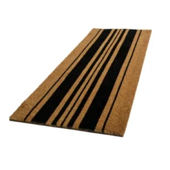 Bold Stripes Indoor/Outdoor Doormat Black/Natural - Entryways