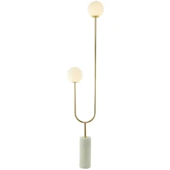 2-Light 73" X 16" Marble Orb Floor Lamp With Marble Base - Olivia & May -Adesso Store GUEST ad5d5d27 9467 4fa3 a184 ec4eb6ea7650