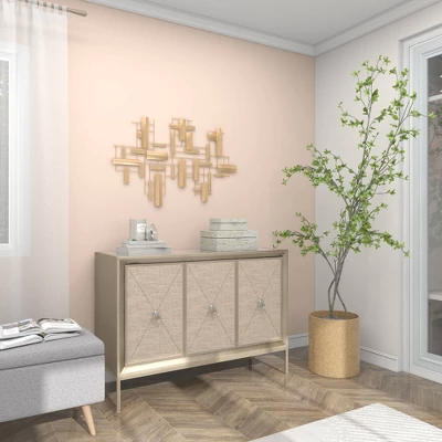 Contemporary Metal Abstract Wall Decor Gold - CosmoLiving By Cosmopolitan 13 Contemporary Metal Abstract Wall Decor Gold - CosmoLiving By Cosmopolitan - Image 13