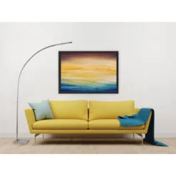 91" Sonic Arc Lamp Silver (Includes LED Light Bulb) - Adesso -Adesso Store GUEST aee3392c 2685 4d20 ada3 bdcfbec71195