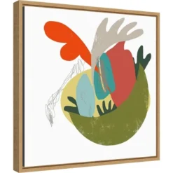 16" X 16" A Bowl Of Everything By Niya Christine Framed Canvas Wall Art - Amanti Art