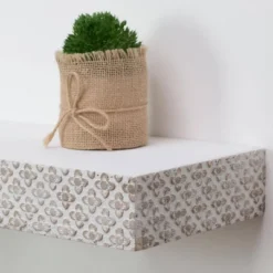 Large Embossed Wood Floating Decorative Wall Shelf White - American Art Decor 6 Large Embossed Wood Floating Decorative Wall Shelf White - American Art Decor -Adesso Store GUEST aff0cef5 2595 4b41 8aed 71da8da786b5