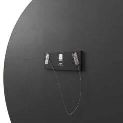 34" Hubba Round Wall Mirror Titanium - Umbra -Adesso Store GUEST b12851c2 d8a6 4dc9 95b8 45af7f4421b8