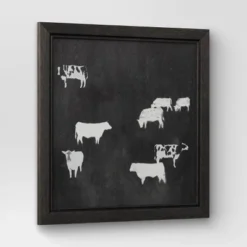 (Set Of 2) 12" X 12" Cow Collection II Framed Wall Canvases - Threshold™ -Adesso Store GUEST b344498b 2140 4a52 b3be 29b42cd41f2d