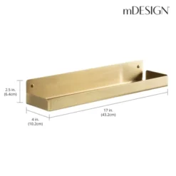 MDesign Metal Household Wall Mount Organizer Storage Basket -Adesso Store GUEST b4d0f923 a299 485a aa9b 62f4c7118b91