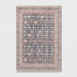 Alexandra Floral Printed Border Persian Rug Blush - Opalhouse™ -Adesso Store GUEST b64cccec 5c26 44cb bb19 1be2036f9757