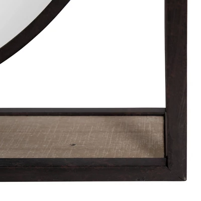 24" X 4" McCauley Decorative Metal Mirror With Shelf Bronze - Kate And Laurel 2 24" X 4" McCauley Decorative Metal Mirror With Shelf Bronze - Kate And Laurel - Image 2