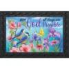 With God Religious Doormat Inspirational Indoor Outdoor 30" X 18" Briarwood Lane