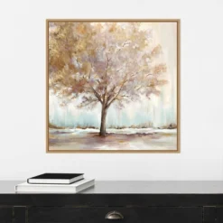 22" X 22" Infinite Peace By Eva Watts Framed Canvas Wall Art Light Brown - Amanti Art -Adesso Store GUEST b701abd9 e9a2 4e04 ad15 f4993b4391c9