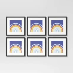 (Set Of 6) 11" X 11" Matted To 8" X 8" Frame Set - Room Essentials™ -Adesso Store GUEST b7d39f93 8658 4b32 b70c faf0c2756d7f