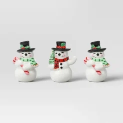 12pc Battery Operated Glittered Paper Christmas Village Set With Bottle Brush Trees And Snowmen - Wondershop™ White/Pink/Blue -Adesso Store GUEST b86d9d4e 3c8a 4a90 a8b1 52faf9746214