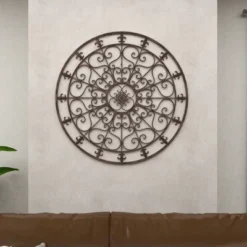 Metal Fleur De Lis Scrollwork And Wall Decor Black - Olivia & May -Adesso Store GUEST b8b23b3a d5c3 418e 8764 c8e115d311db