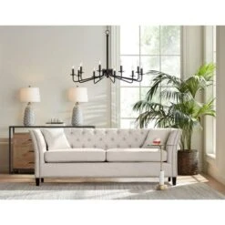 360 Lighting Carlton Modern Table Lamps 28 1/4" Tall Set Of 2 Gray Wash Off White Fabric Drum Shade For Bedroom Living Room Bedside Nightstand Office -Adesso Store GUEST b9242202 a6a9 42d8 9219 e1107aeca457