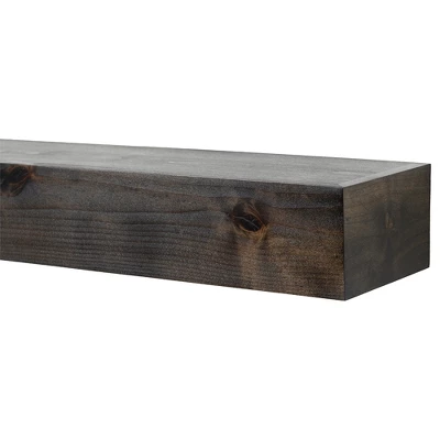 Modern Ember Tipton Floating Alder Wood Fireplace Mantel Shelf 7 Modern Ember Tipton Floating Alder Wood Fireplace Mantel Shelf - Image 7
