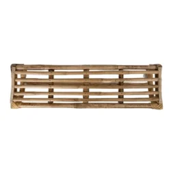 Brown Cane Wall Shelf By Foreside Home & Garden -Adesso Store GUEST b9d57325 17e3 409b bc27 ebf5520916fd