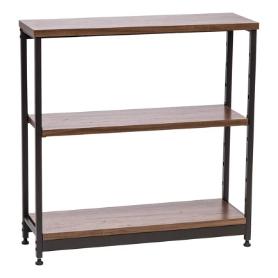 IRIS Wood And Metal Shelf Brown/Black 9 IRIS Wood And Metal Shelf Brown/Black - Image 9