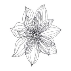 Modern Metal Floral 3D Wire Wall Decor With Crystal Embellishments Black - Olivia & May -Adesso Store GUEST c26db69e 23f2 4f29 811b cf900b628d02