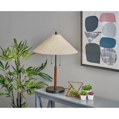 Palmer Natural Table Lamp Black - Adesso 1 Palmer Natural Table Lamp Black - Adesso