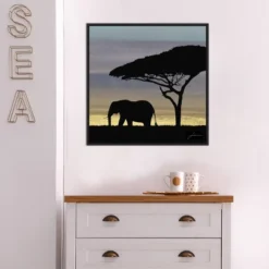 22" X 22" Savanna Elephant I By James Burghardt Framed Canvas Wall Art Black - Amanti Art 15 22" X 22" Savanna Elephant I By James Burghardt Framed Canvas Wall Art Black - Amanti Art -Adesso Store GUEST c51bf73e 89f1 47a8 831a 515dbde6ff1c
