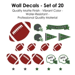Big Dot Of Happiness End Zone - Football - Peel And Stick Sports Decor Vinyl Wall Art Stickers - Wall Decals - Set Of 20 -Adesso Store GUEST c59baca0 6aab 4939 b8d6 5cd69a9a910d