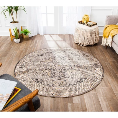 Zagros Braided Medallion Rug - Anji Mountain 1 Zagros Braided Medallion Rug - Anji Mountain