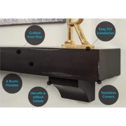 Mantels Direct Breckenridge Rustic Distressed Wood Fireplace Mantel Wall Shelf 12 Mantels Direct Breckenridge Rustic Distressed Wood Fireplace Mantel Wall Shelf -Adesso Store GUEST cad90fb1 4534 425a 8a2c 6af85d98ce67