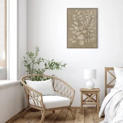 23" X 30" Leaves Sketches II By Asia Jensen Framed Canvas Wall Art Print - Amanti Art -Adesso Store GUEST cbd5fcff f63b 4f84 863e 74d687e15a6b