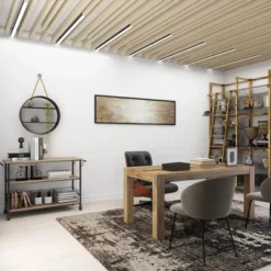 Metal Round 2 Shelf Wall Shelf With Hanging Rope Black - Olivia & May -Adesso Store GUEST cf259b1e d875 4e76 9a8f fbc1bbcdd199