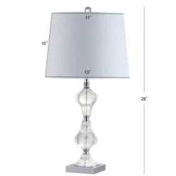 26" Crystal Chloe Table Lamp (Includes LED Light Bulb) Clear - JONATHAN Y -Adesso Store GUEST cfc07496 d898 44c5 a432 ba3ef4cfb6c9