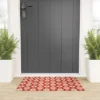 Grace Fall Retro Flower Pattern Welcome Mat - Society6