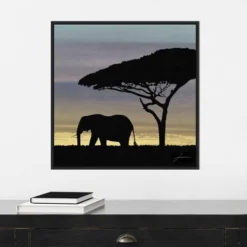 22" X 22" Savanna Elephant I By James Burghardt Framed Canvas Wall Art Black - Amanti Art 12 22" X 22" Savanna Elephant I By James Burghardt Framed Canvas Wall Art Black - Amanti Art -Adesso Store GUEST d50a23f0 f213 412b bdff faf124d098d5