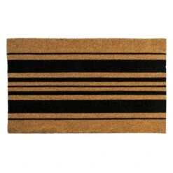 Bold Stripes Indoor/Outdoor Doormat Black/Natural - Entryways -Adesso Store GUEST d6782632 8fbd 4808 94f2 58b0453ec963
