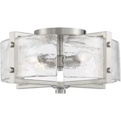 Possini Euro Design Prane Modern Industrial Ceiling Light Semi Flush Mount Fixture 17" Wide Brushed Nickel 4-Light Warped Glass For Bedroom Kitchen 10 Possini Euro Design Prane Modern Industrial Ceiling Light Semi Flush Mount Fixture 17" Wide Brushed Nickel 4-Light Warped Glass For Bedroom Kitchen -Adesso Store GUEST d6d6f1d6 17f5 40d9 8e0f cceec1010e0d