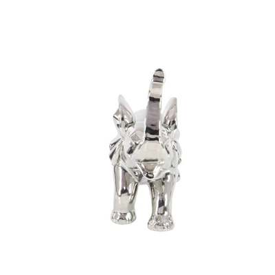 Amazing Animals Porcelain Standing Elephant Sculpture (12") - Olivia & May 4 Amazing Animals Porcelain Standing Elephant Sculpture (12") - Olivia & May - Image 4