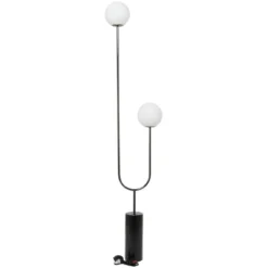 2-Light 73" X 16" Marble Orb Floor Lamp With Marble Base - Olivia & May -Adesso Store GUEST d9e53bdb d6d7 4787 849a 29b949c3ecdf