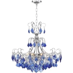 Vienna Full Spectrum Alpine Chrome Chandelier 26" Wide French Blue Crystal 6-Light Fixture For Dining Room House Foyer Kitchen Island Entryway Bedroom 12 Vienna Full Spectrum Alpine Chrome Chandelier 26" Wide French Blue Crystal 6-Light Fixture For Dining Room House Foyer Kitchen Island Entryway Bedroom -Adesso Store GUEST d9f13540 ea2a 446f ba5b e77d7d46c5b8