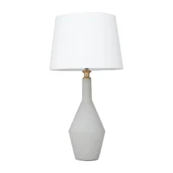 Modern Cement Table Lamp White - Olivia & May