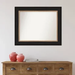 35" X 29" Non-Beveled Vogue Black Wall Mirror - Amanti Art -Adesso Store GUEST de976839 1e11 4faa b5c0 1d7fc9d336ba