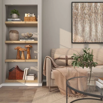 Set Of 3 Teak Wood Mushroom Handmade Live Edge Sculpture With Natural Smooth Finish Brown - Olivia & May 18 Set Of 3 Teak Wood Mushroom Handmade Live Edge Sculpture With Natural Smooth Finish Brown - Olivia & May - Image 18