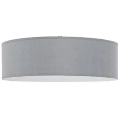 18" X 18" X 14" LED Metal Dimmable Pendant With Diffuser And Hardback Fabric Shade Gray - Cal Lighting -Adesso Store GUEST df58ff61 3ab2 4860 bdd8 a9f48424942b