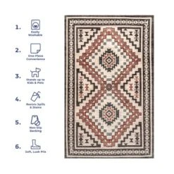 NuLOOM Leighton Machine Washable Southwestern Medallion Area Rug -Adesso Store GUEST e07781fc 27f6 404a 9bbf 01078dd13f0d