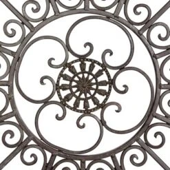 Metal Fleur De Lis Scrollwork And Wall Decor Black - Olivia & May -Adesso Store GUEST e0d5f4e5 6da0 442f 80f5 358d80bd18ee