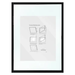 15.5" X 11.5" Float Thin Metal Gallery Frame Black - Project 62™ -Adesso Store GUEST e2db8901 a83b 414f 962a b8031762eb82