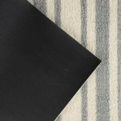 2'x3' ColorStar Timeless Stripe Door Mat Silver - Bungalow Flooring -Adesso Store GUEST e342d010 7df1 4fa8 bf7c 9bed8d86f428
