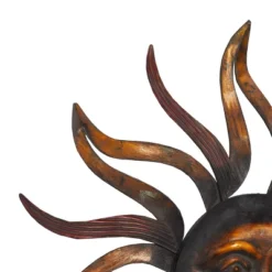 Metal Sunburst Wall Decor With Distressed Copper Like Finish Brass - Olivia & May -Adesso Store GUEST e4e60da7 89c0 47d3 9433 c26c5b318ea1