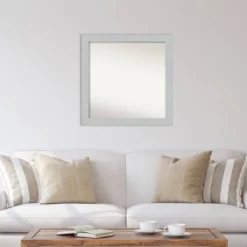 30" X 30" Non-Beveled Shiplap White Wood Wall Mirror - Amanti Art -Adesso Store GUEST e5801040 c9dd 495b a8e4 28c24650866d